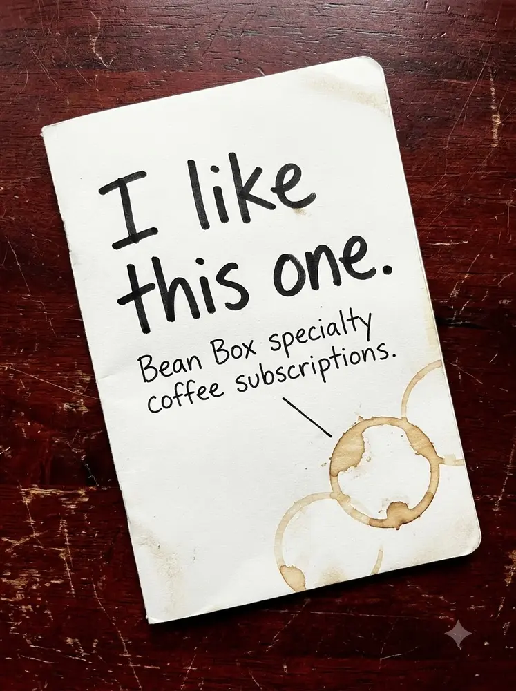 An ad made for Bean Box
