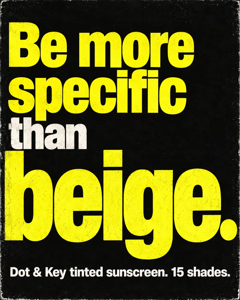 An ad made for Dot & Key