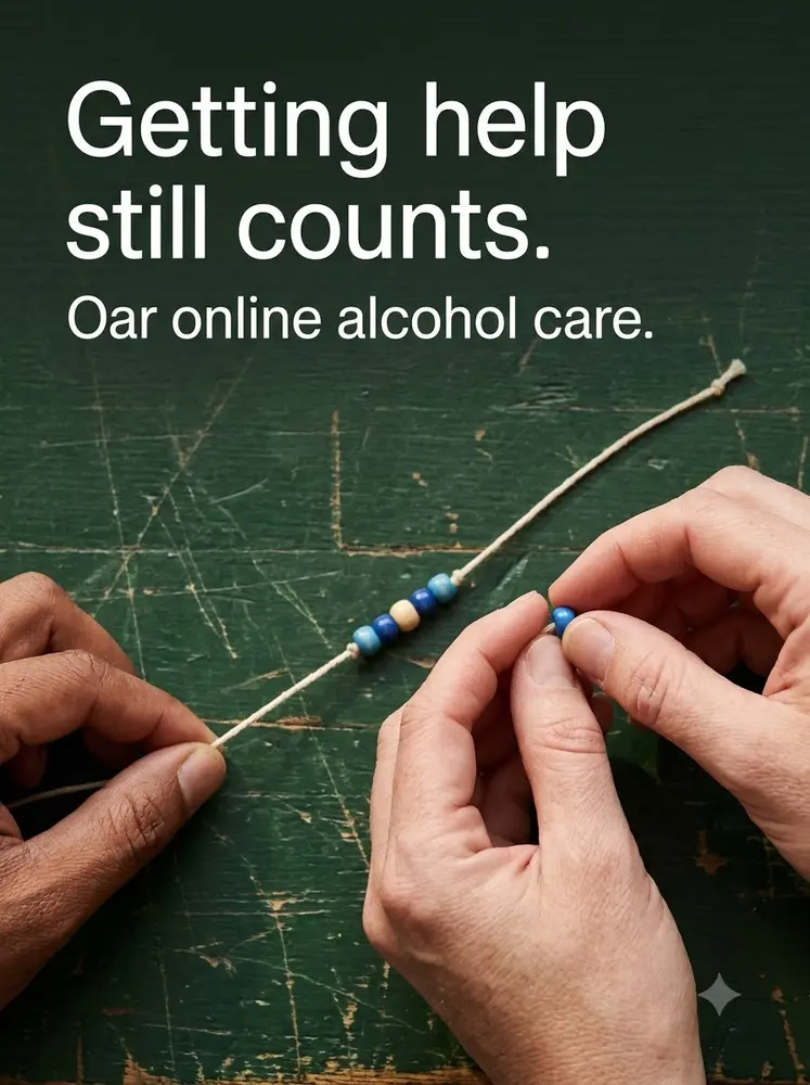 The effort still counts. Two pairs of hands. Made for Oar Health.