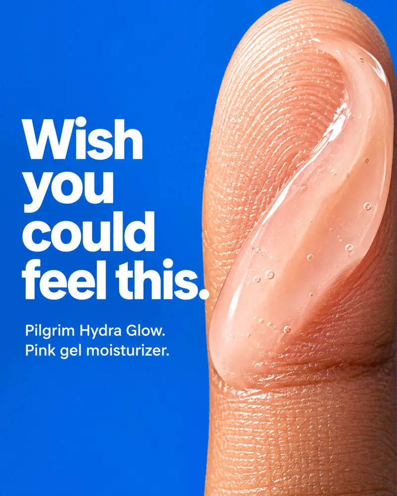 Texture first. Gel on a fingertip. Made for Pilgrim.
