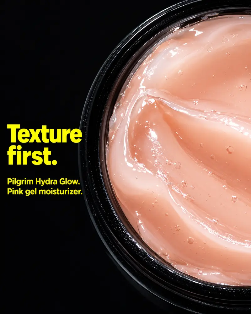 Texture first. Right inside the jar. Made for Pilgrim.
