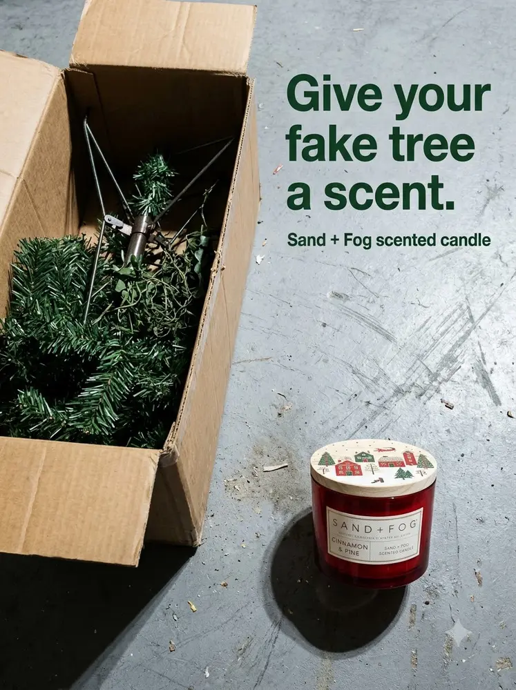 The fake tree problem. Straight out of storage. Made for Sand + Fog.