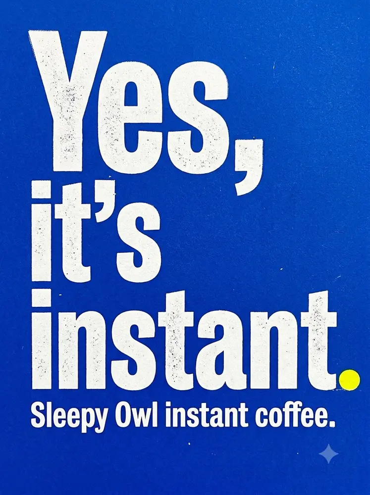 An ad made for Sleepy Owl