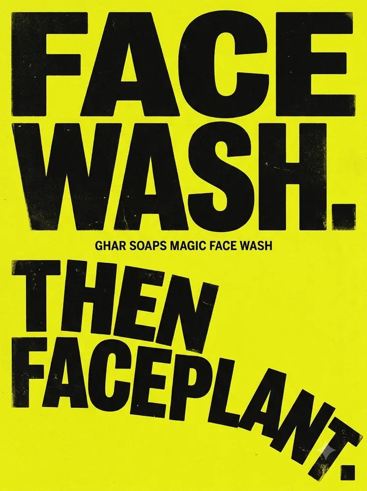 Wash then collapse. Louder before bed. Made for Ghar Soaps.